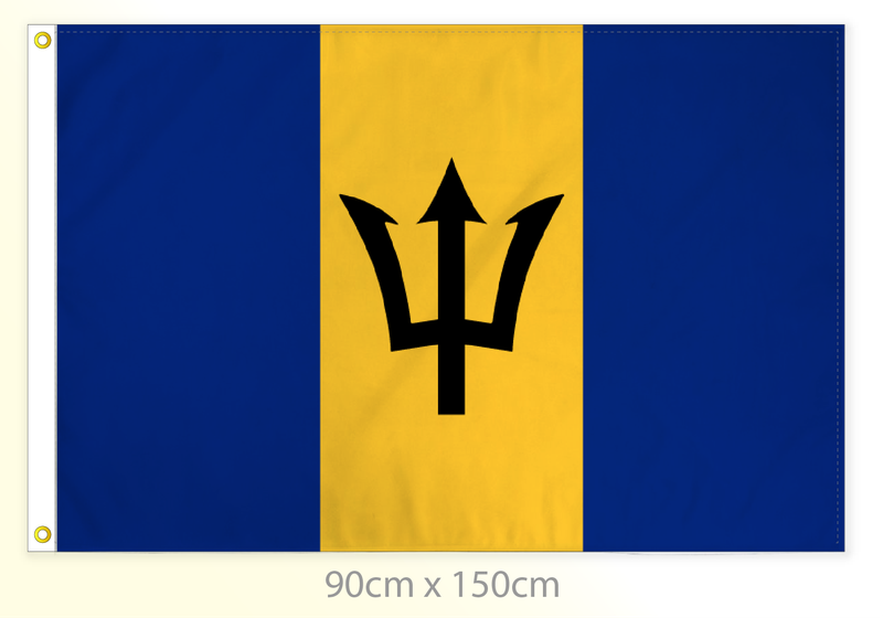 Barbados flag large 36x60