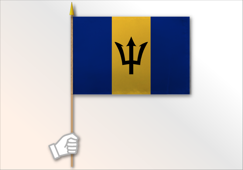 Barbados flag medium 12x18