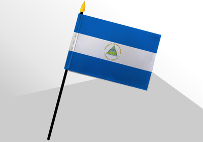 Nicaragua small standard flag 4x6