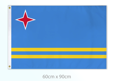 Aruba flag medium 24x36