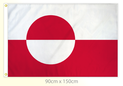Greenland flag large 36x60