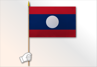 Laos medium flag 12x18