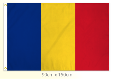 Romania flag large 36x60