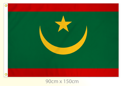 Mauritania flag large 36x60