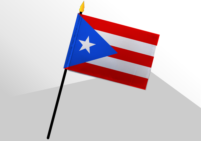 Puerto Rico small standard flag 4x6