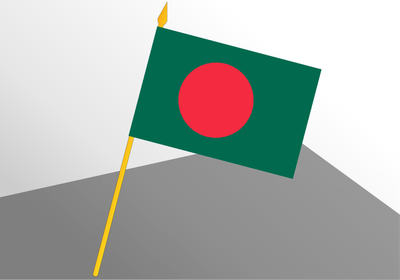 Bangladesh small economic flag 4x6