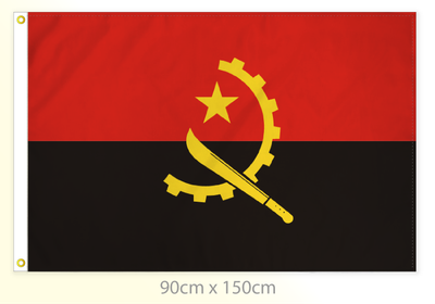Angola flag large 36x60