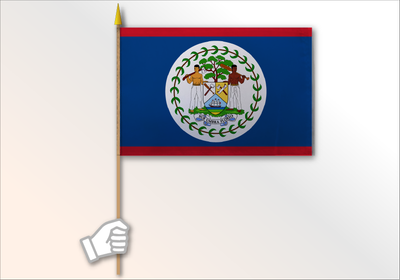 Belize flag medium 12x18