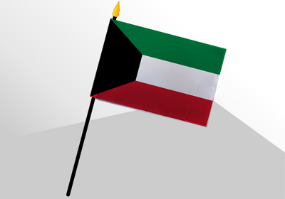Kuwait small standard flag 4x6