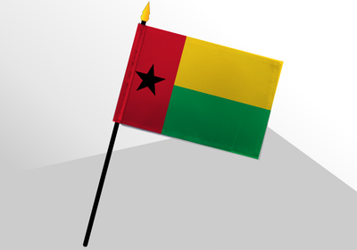 Guinea-Bissau small standard flag 4x6