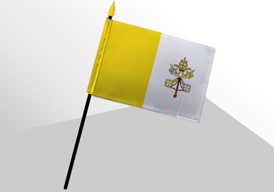 Vatican small standard flag 4x6