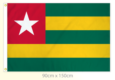 Togo flag large 36x60