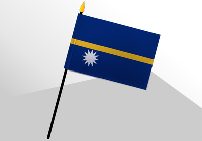 Nauru small standard flag 4x6