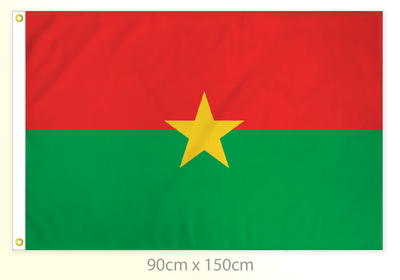 Burkina Faso flag large 36x60