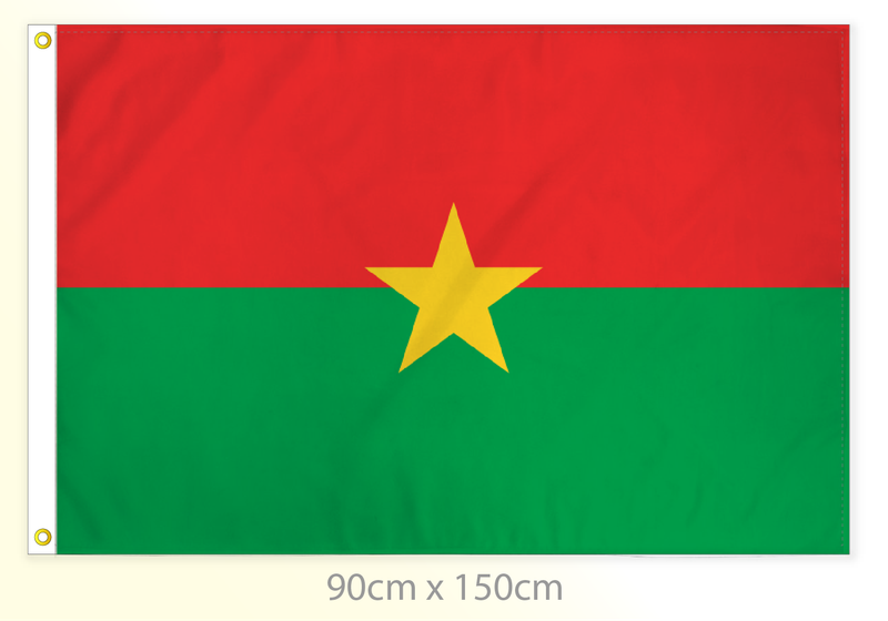 Burkina Faso flag large 36x60
