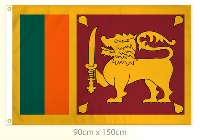 Sri Lanka flag large 36x60