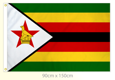 Zimbabwe flag large 36x60
