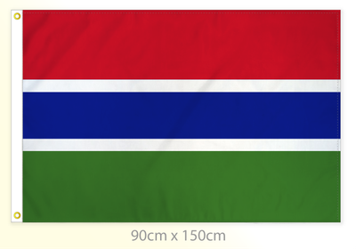 Gambia flag large 36x60
