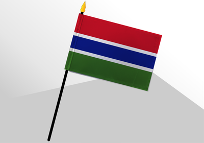 Gambia small standard flag 4x6