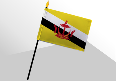 Brunei small standard flag 4x6
