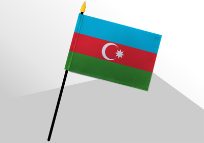 Azerbaijan small standard flag 4x6