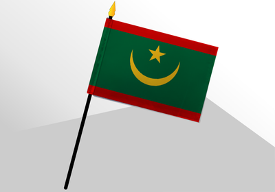 Mauritania small standard flag 4x6