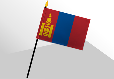 Mongolia small standard flag 4x6