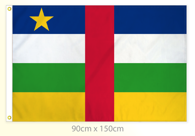 Central African Republic flag large 36x60