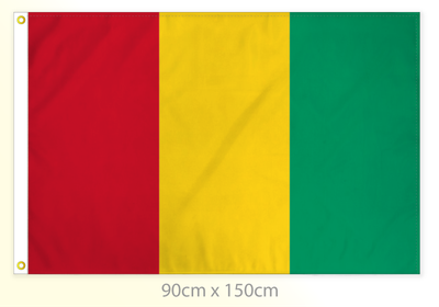 Guinea (Conakry) flag large 36x60