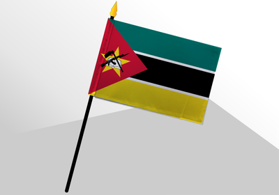 Mozambique small standard flag 4x6