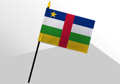 Central African Republic small standard flag 4x6