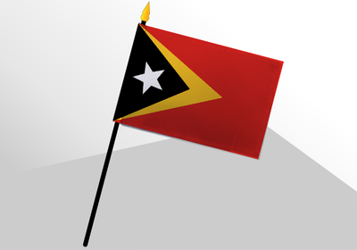 Timor-Leste small standard flag 4x6
