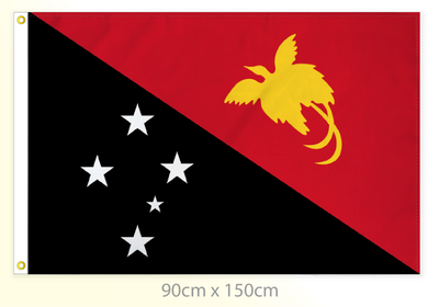Papua New Guinea flag large 36x60