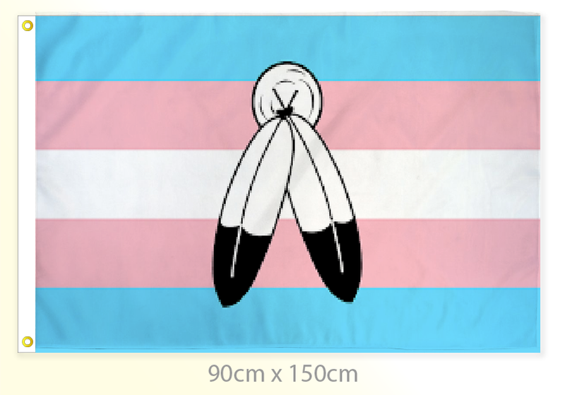 Two-Spirit Trans Pride Flag Large 36x60