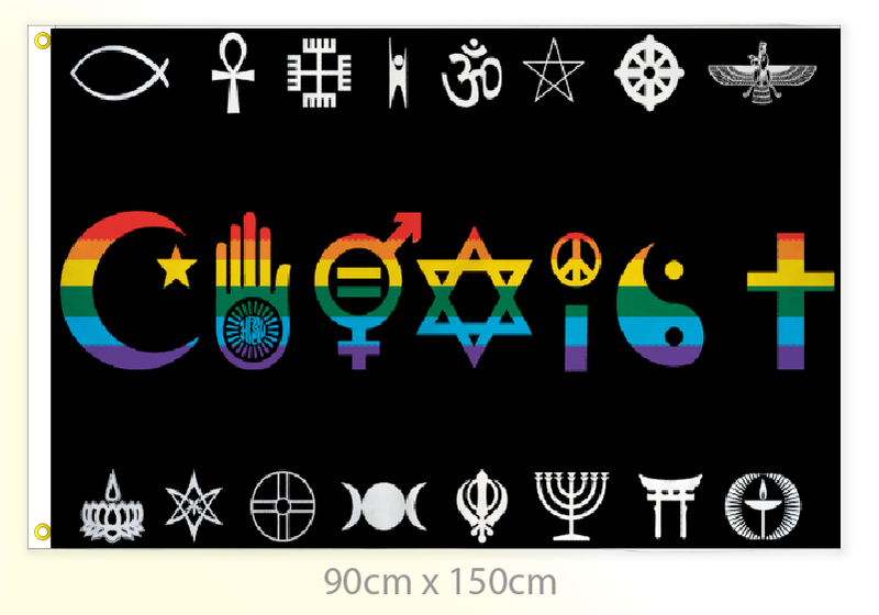 Pride Coexist flag large 36x60