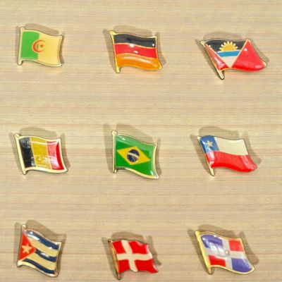 Single Flag Pins