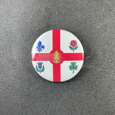Montreal Round Button 38 mm  1.5''