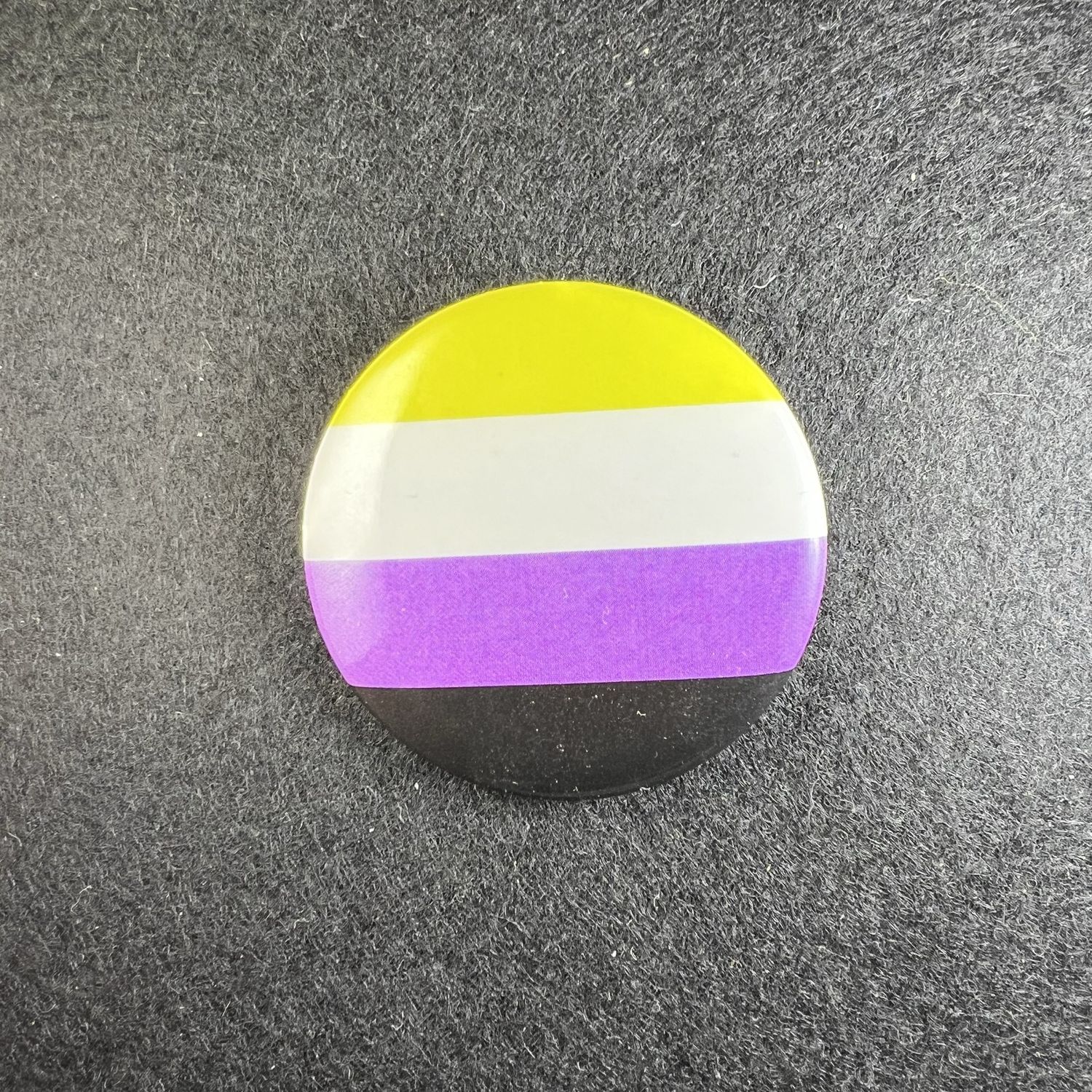 Nonbinary Pride Round Button 38 mm  1.5''