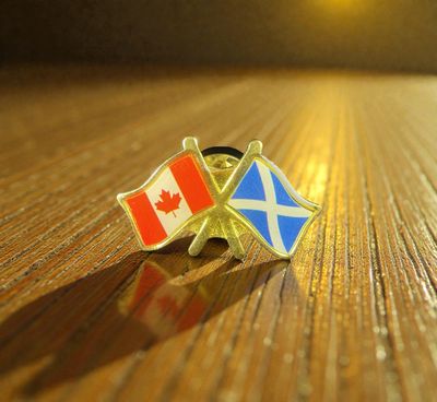Canada/Scotland cross pin
