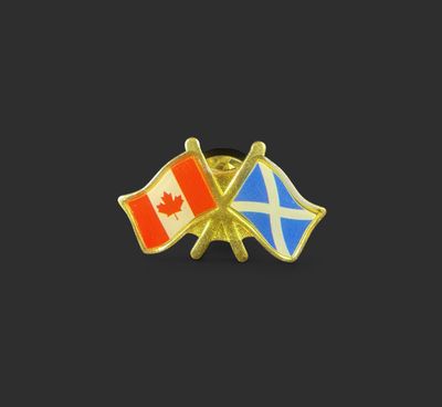 Canada/Scotland cross pin