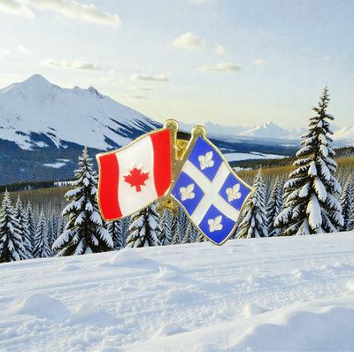 Canada/Quebec cross pin