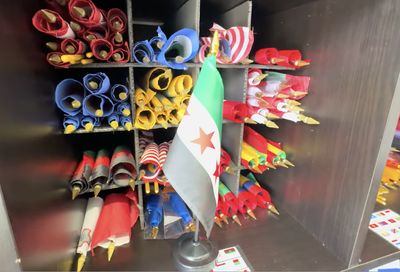 Syria small standard flag 4x6