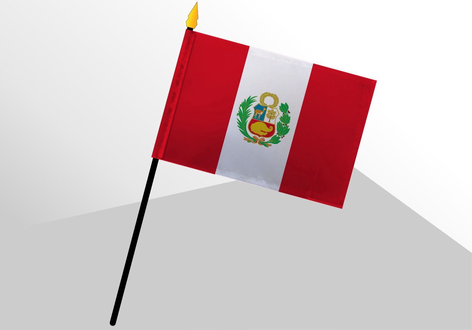 Peru small standard flag 4x6