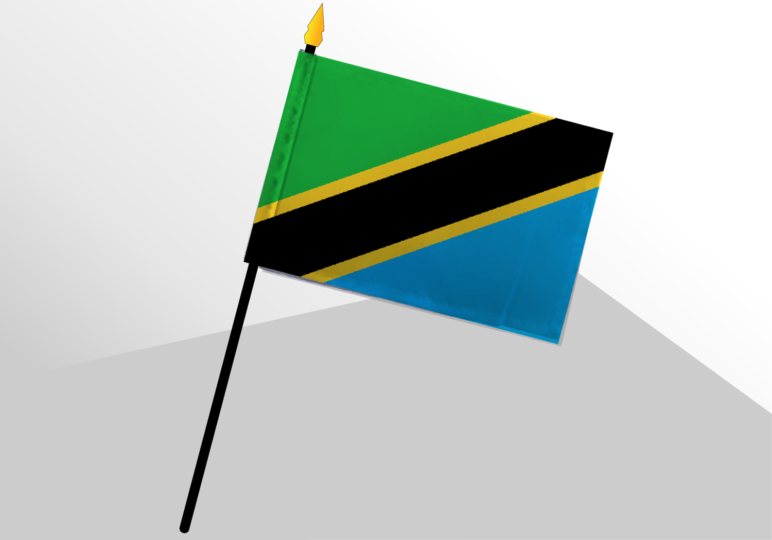 Tanzania small standard flag 4x6