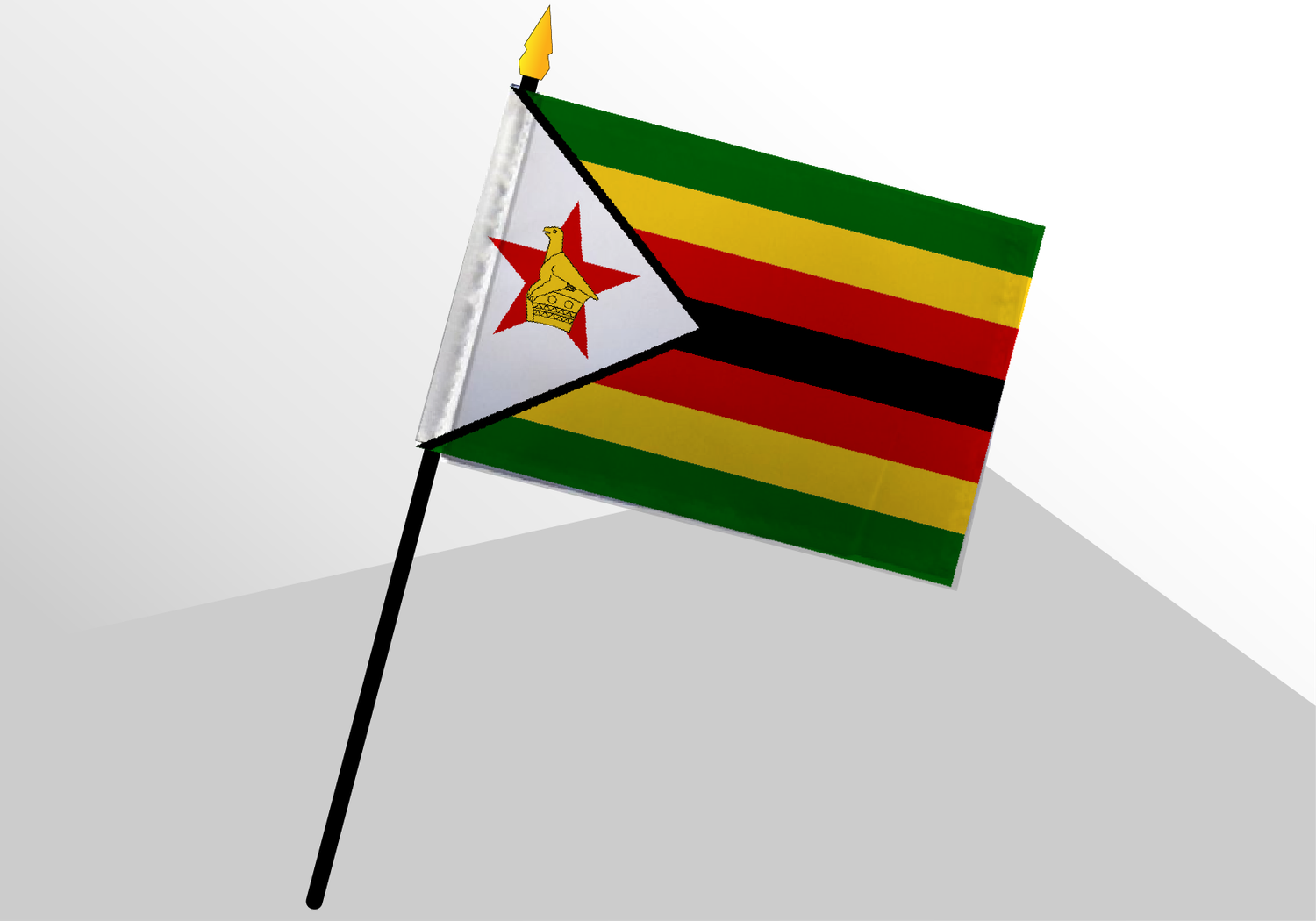 Zimbabwe small standard flag 4x6