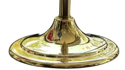 Round base, gold, 1'' - for telescopic pole