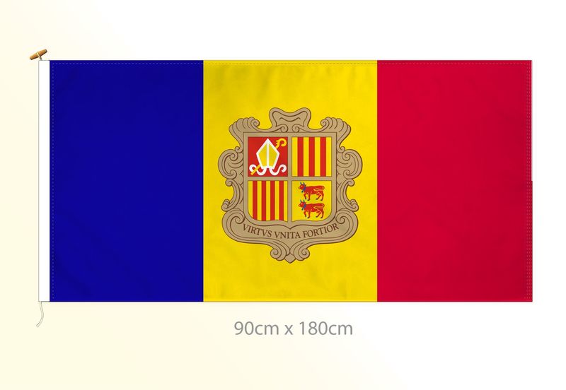 Andorra flag large 36x72 A
