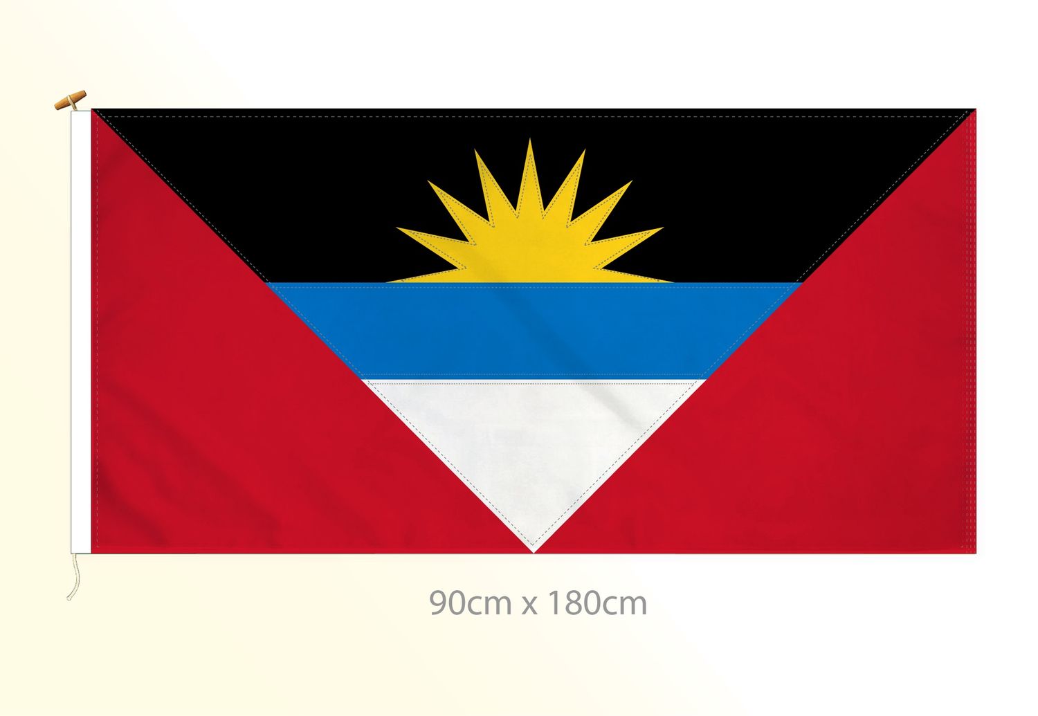 Antigua &amp; Barbuda flag large 36x72