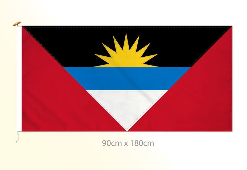 Antigua &amp; Barbuda flag large 36x72