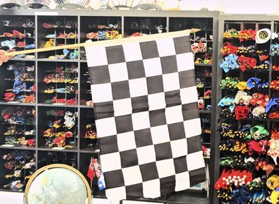 Checkered flag 12x18